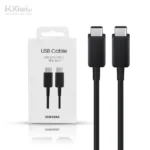 کابل تبدیل USB-C به USB-C سامسونگ مدل 1.8 متری - 5 آمپر EP-DX510BBEGWW ویتنام اورجینال
