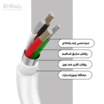 کابل تبدیل USB-C به لایتنینگ اپل (اصل اپل استوری) طول 2 متر اصل